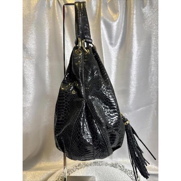 Michael Kors Black Patent Leather Snake - Picture 6 of 15